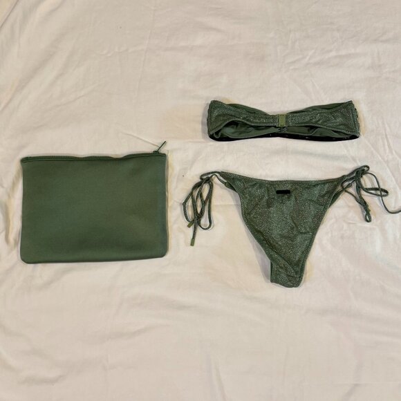 Triangl Vance-Fawn sparkle matching bikini top and bottom with bag - Picture 4 of 8